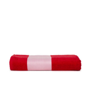 Sublimatie badhanddoek rood kopen